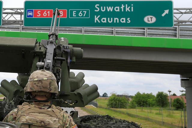 US troops already carry out exercises in Poland and the Baltic states under the Nato umbrella