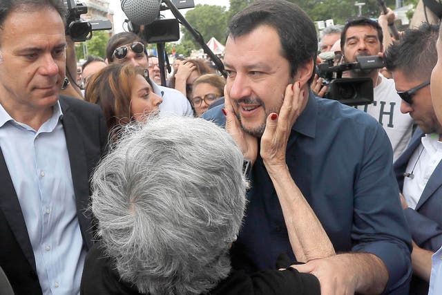 The anti-immigrant League is led by Matteo Salvini