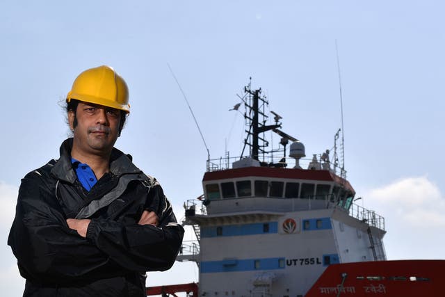 Captain Nikesh Rastogi fears he will go unpaid for 15 months' work if he abandons the ship