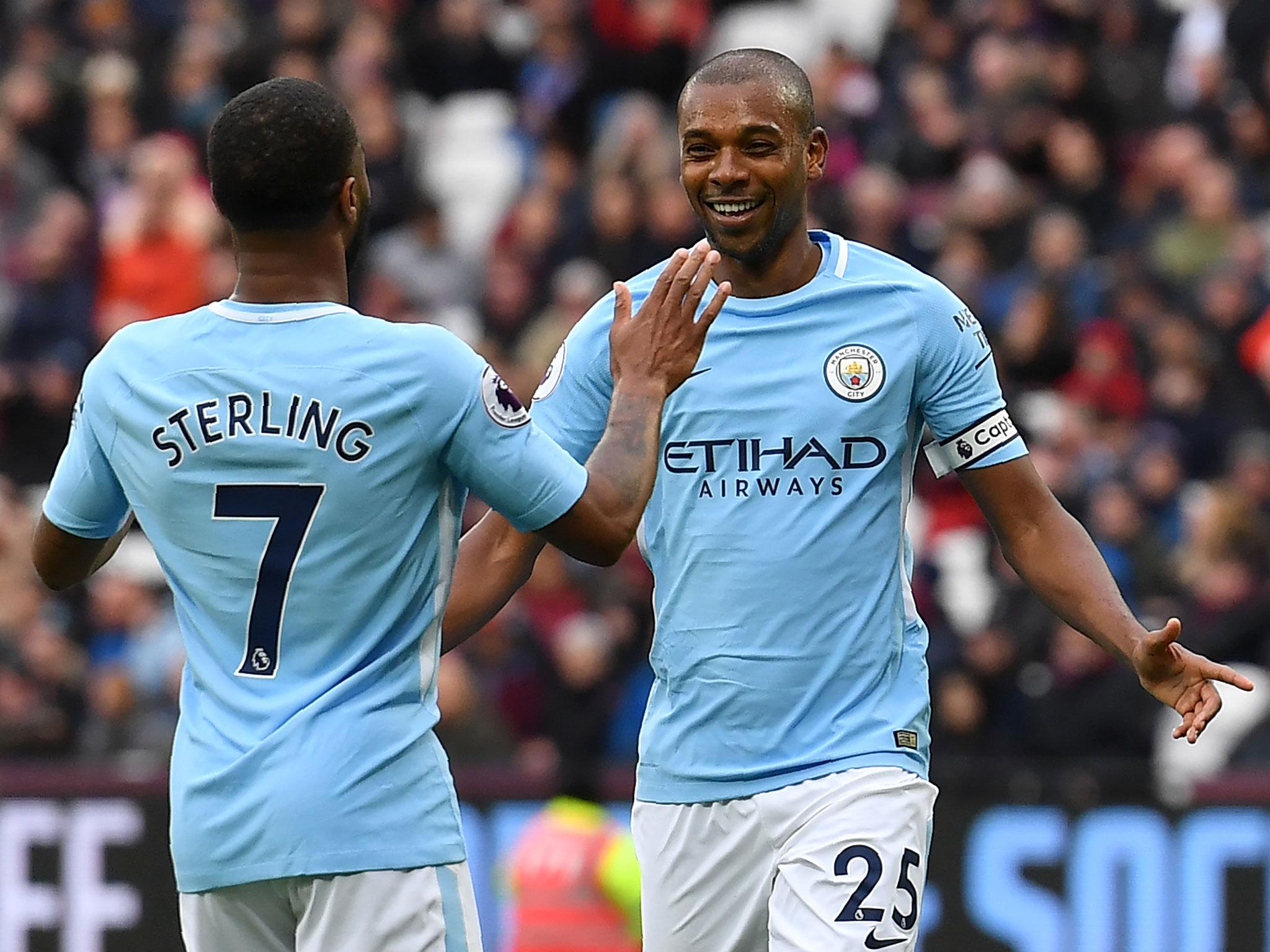 Fernandinho enjoys sharing a dressing room with Sterling