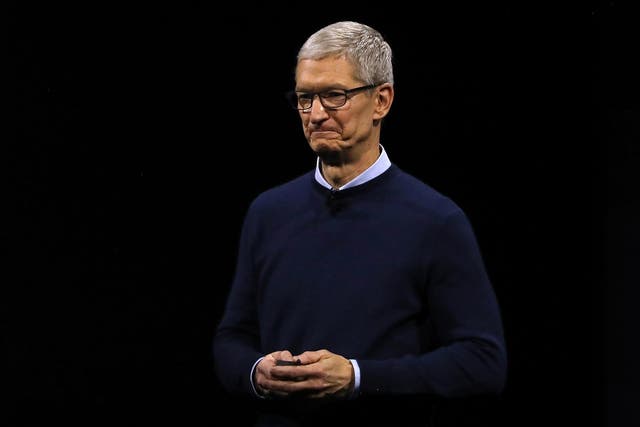 Apple CEO Tim Cook delivers the opening keynote address the 2017 Apple Worldwide Developer Conference (WWDC) at the San Jose Convention Center on June 5, 2017 in San Jose, California