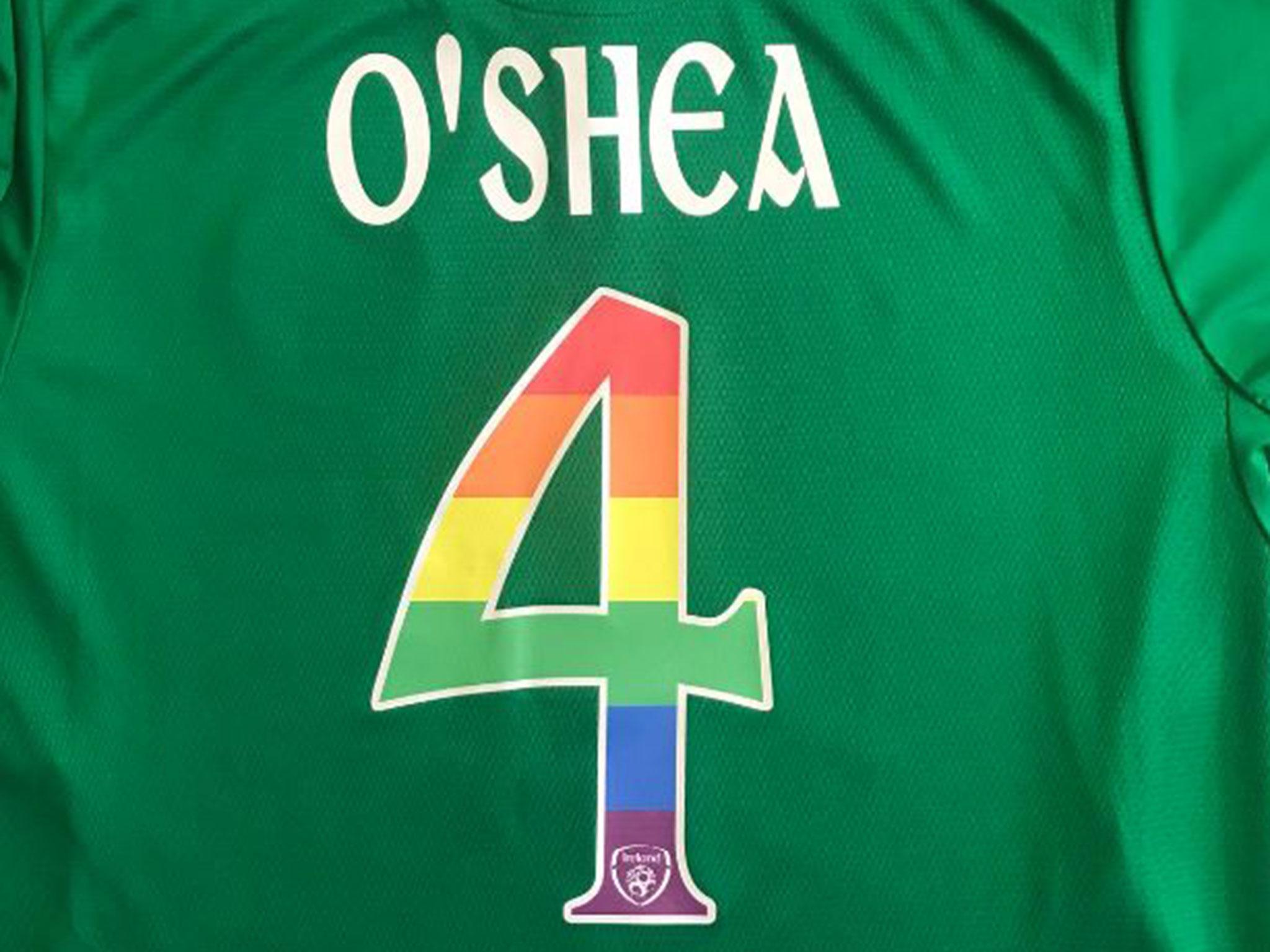 Ireland will wear the special shirts for the friendly with the USA