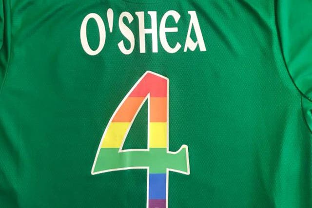 Ireland will wear the special shirts for the friendly with the USA