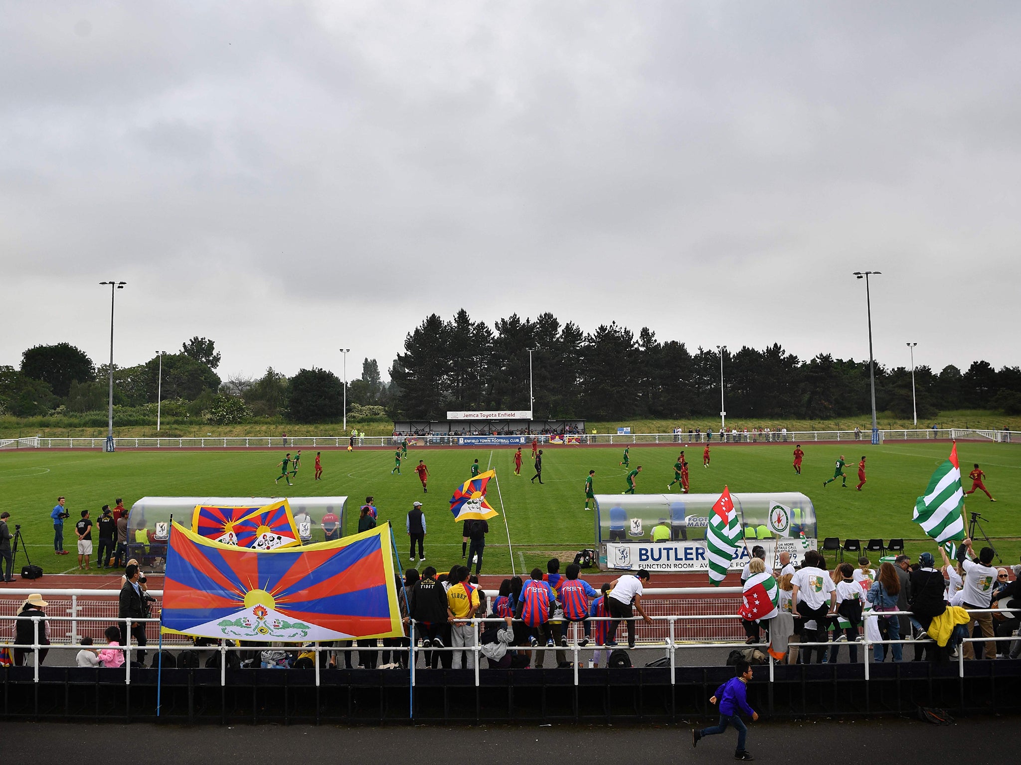 Tibet took on Abkhazia at the Queen Elizabeth II Stadium in north London