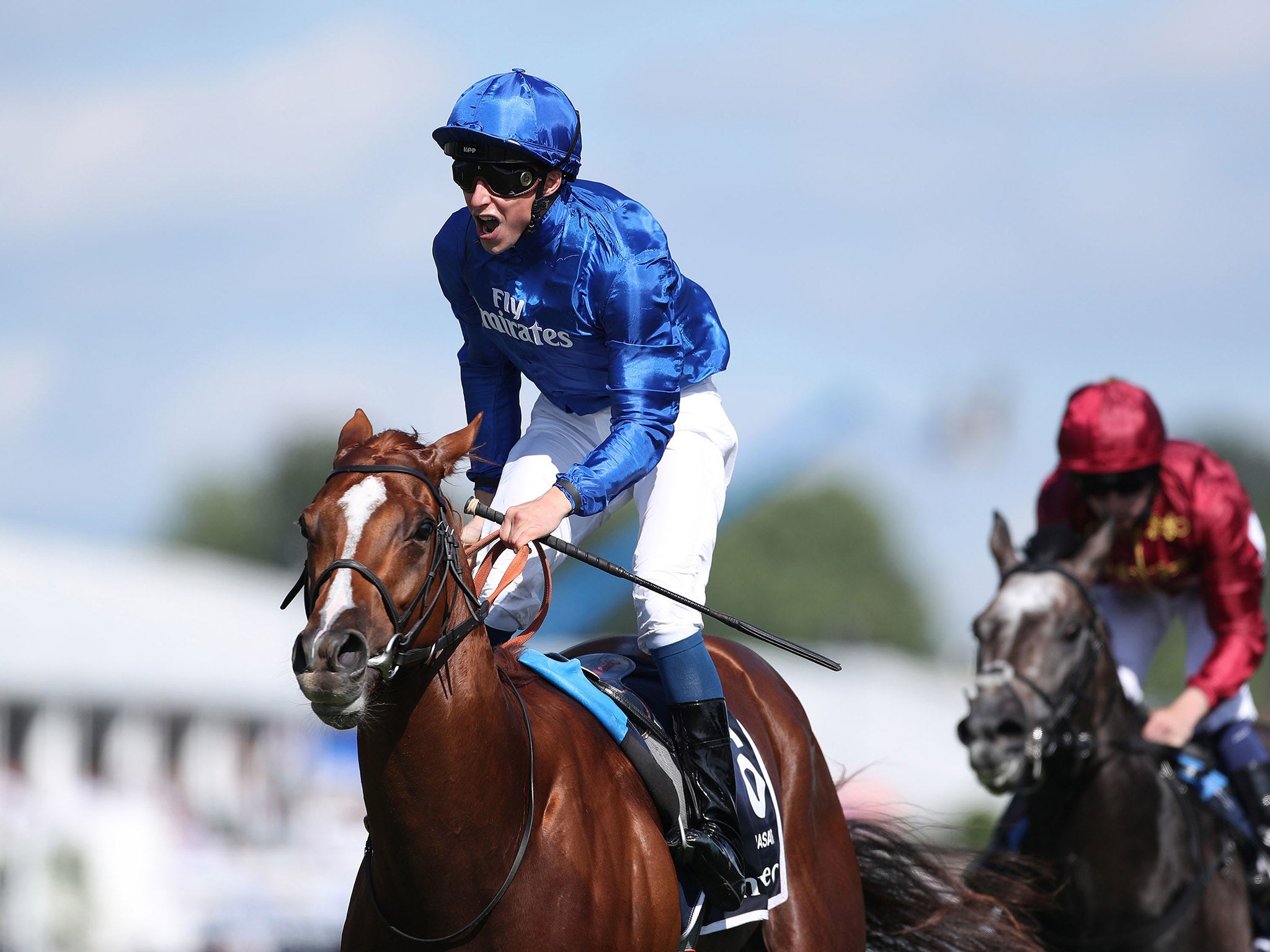 16-1 shot Masar caused an upset in Derby