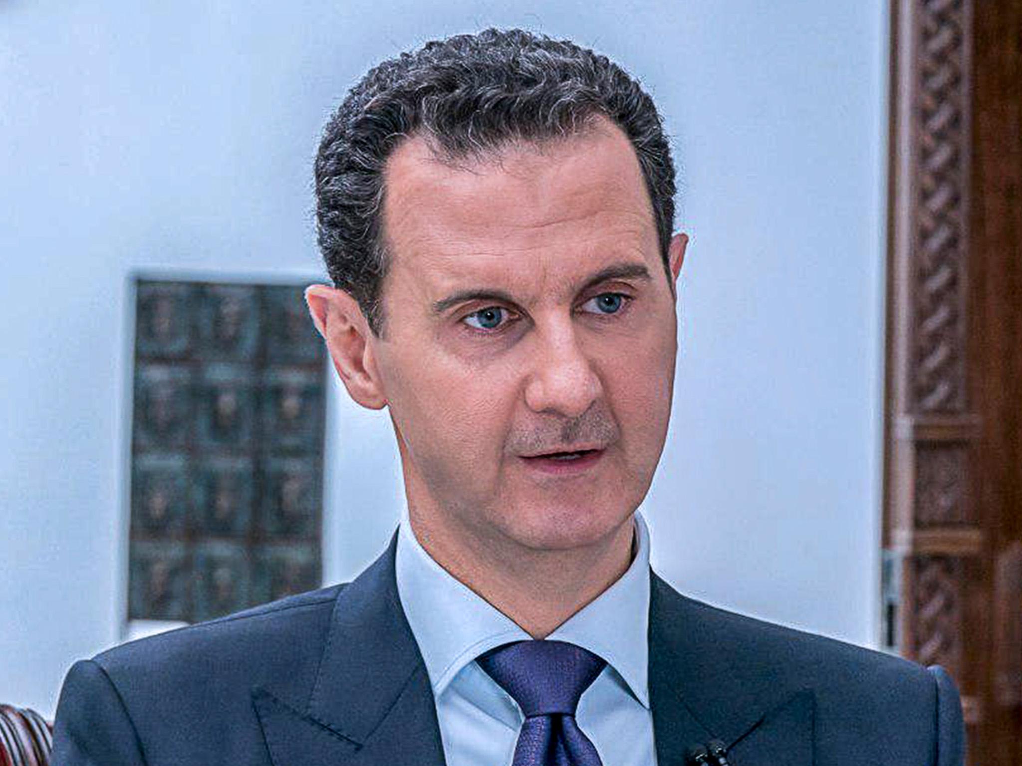 ‘The Syrian government will as ever fully support all policies and measures of the DPRK leadership,’ said Mr Assad
