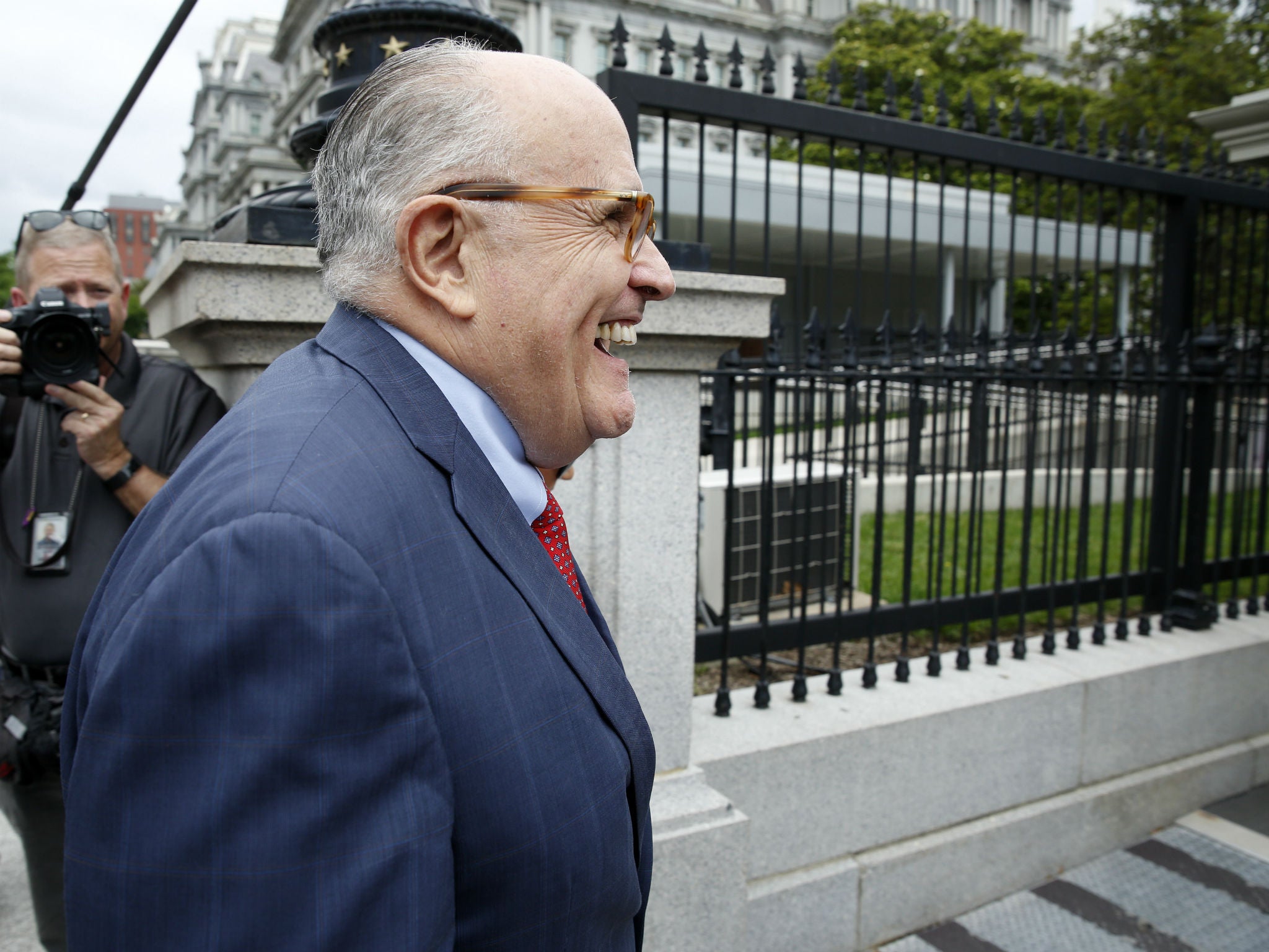 Rudy Giuliani said Mr Trump's legal team was 'leaning toward not' agreeing to an interview with special counsel Robert Mueller