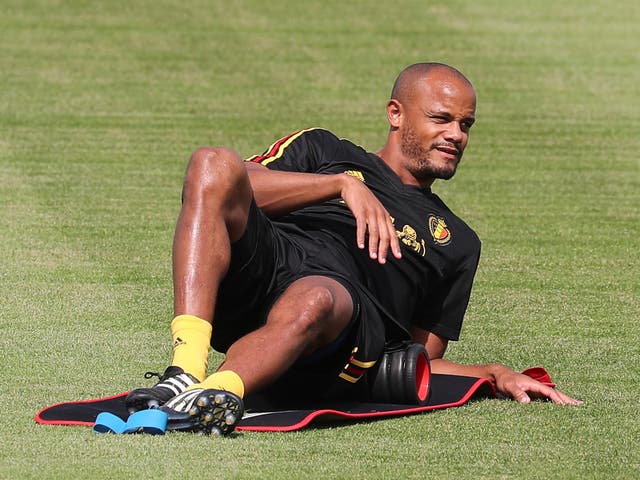 Vincent Kompany will head into the World Cup with a groin injury