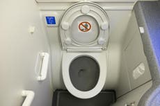 Filthy Ryanair toilet captured on camera