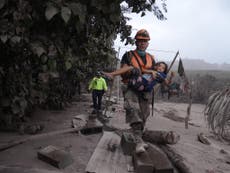 Huge rescue effort underway in Guatemala after volcano kills dozens