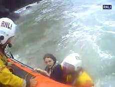 Teenagers rescued from sea by lifeboat in Devon