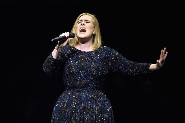 Adele reported that her voice pitch dropped dramatically after giving birth to her son in 2012