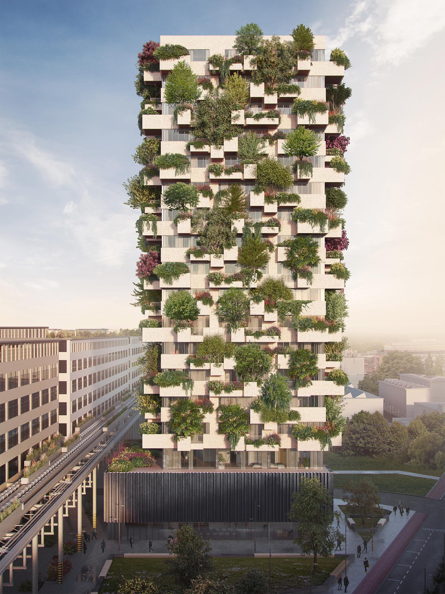 The Trudo Vertical Forst is the first to be adopted by a social housing project
