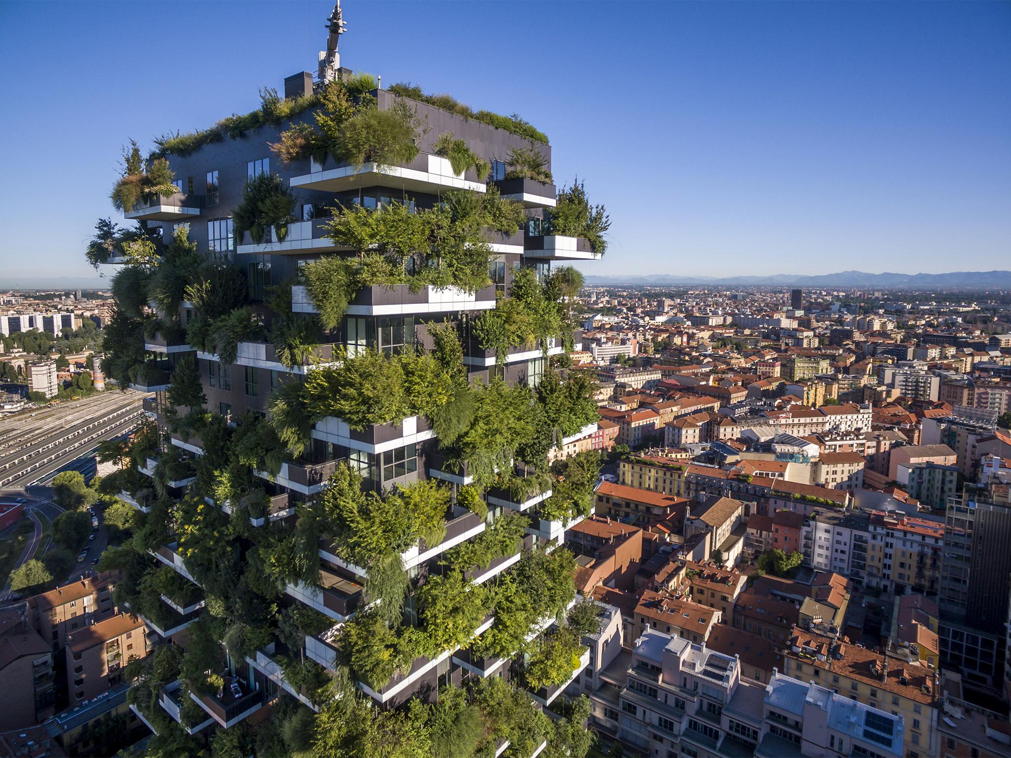 The Bosco Verticale in Milan is the first real-world example of the vertical forest concept