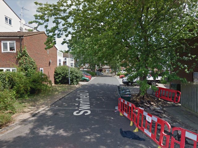 Police were called to Swinfield Close, Feltham, on Monday evening