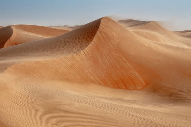 Dunes are only produced when specific conditions occur