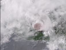 Satellite video shows what Guatemala eruption looked like from space