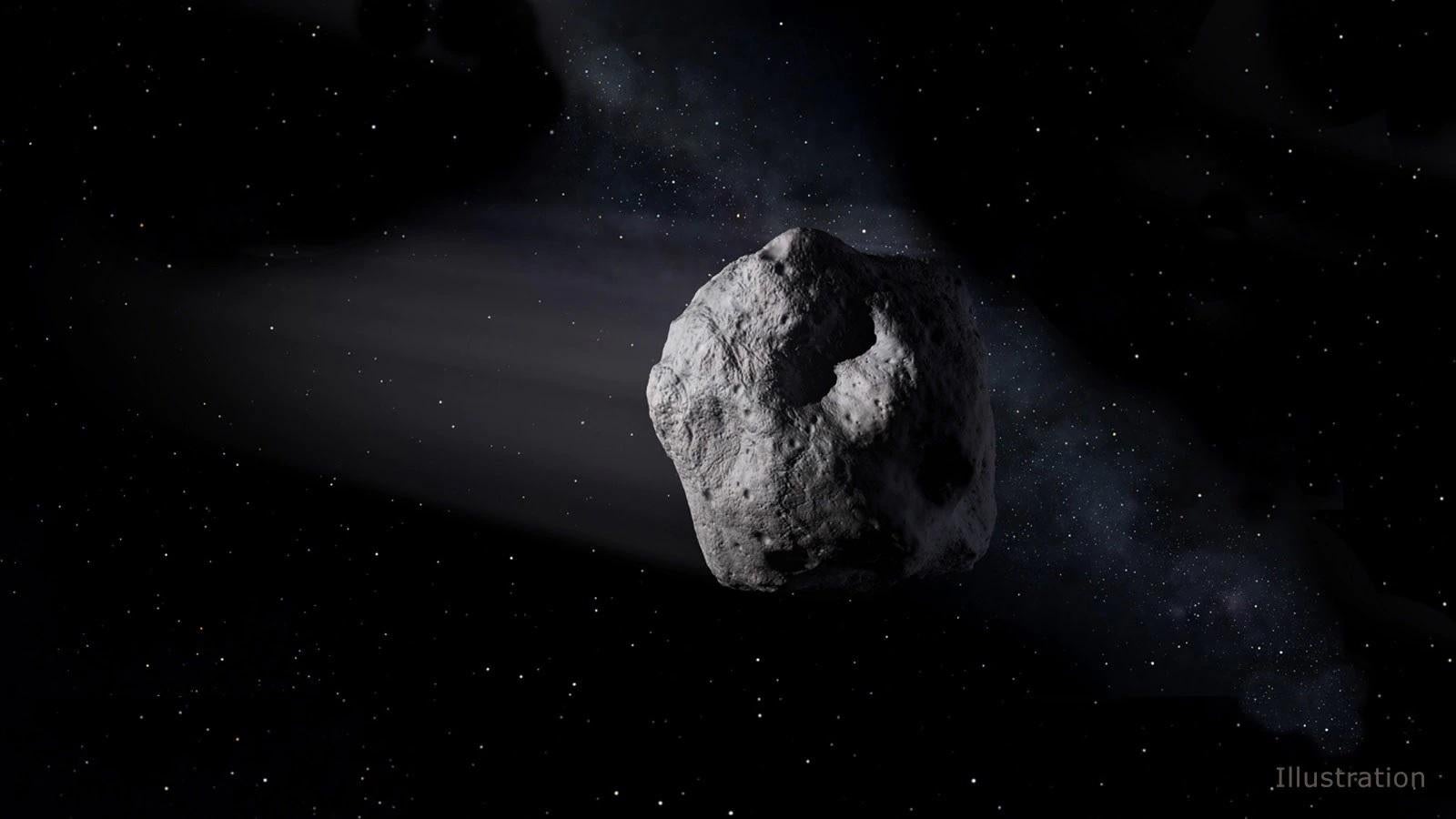Artist's concept of a near-Earth object