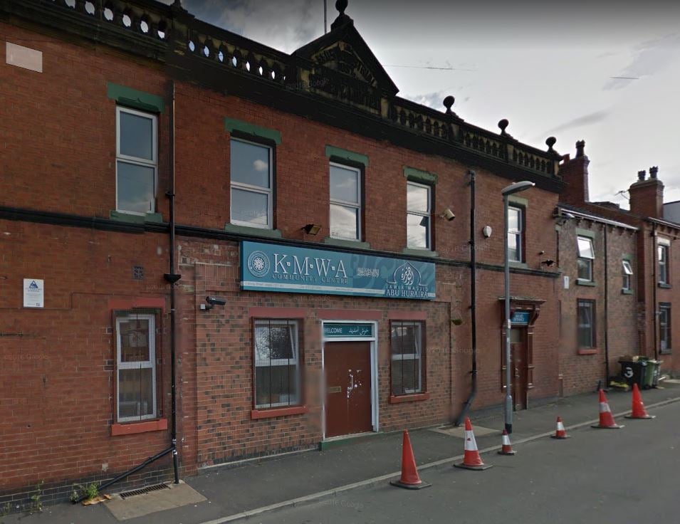Police and fire crews were called to the Jamia Masjid Abu Huraira Mosque in Beeston, Leeds, where the main doorway had been set on fire