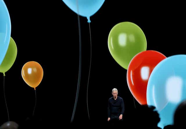 Apple CEO Tim Cook speaks during the 2018 Apple Worldwide Developer Conference (WWDC) at the San Jose Convention Center on June 4, 2018 in San Jose, California