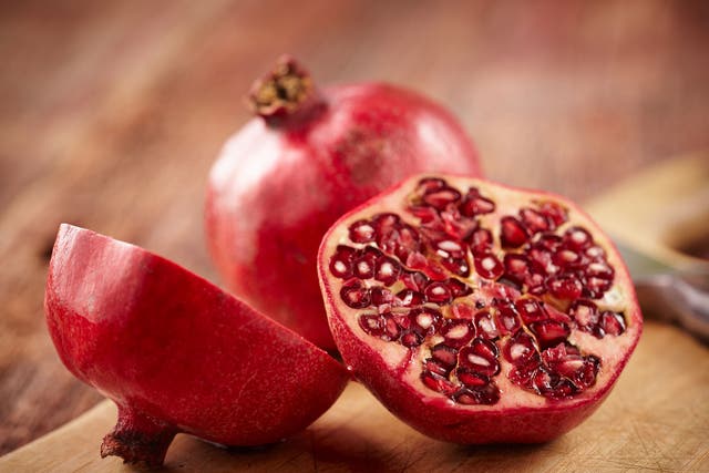 Health authorities say fresh and locally grown pomegranate products were not affected