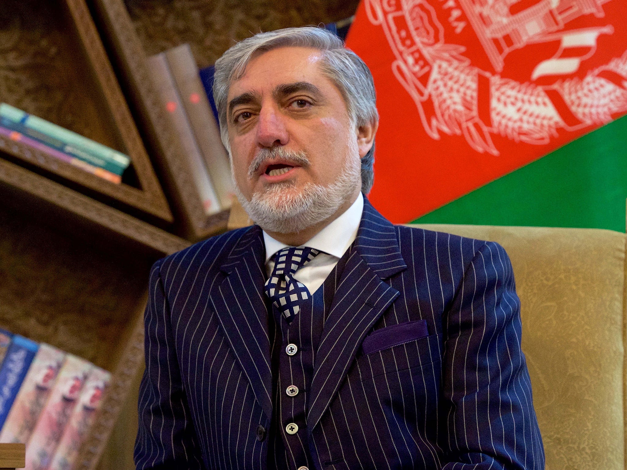 ‘Were the great sacrifices of the British forces made in vain? I don’t think so: they helped to prevent the whole region from slipping into chaos,’ said Abdullah Abdullah