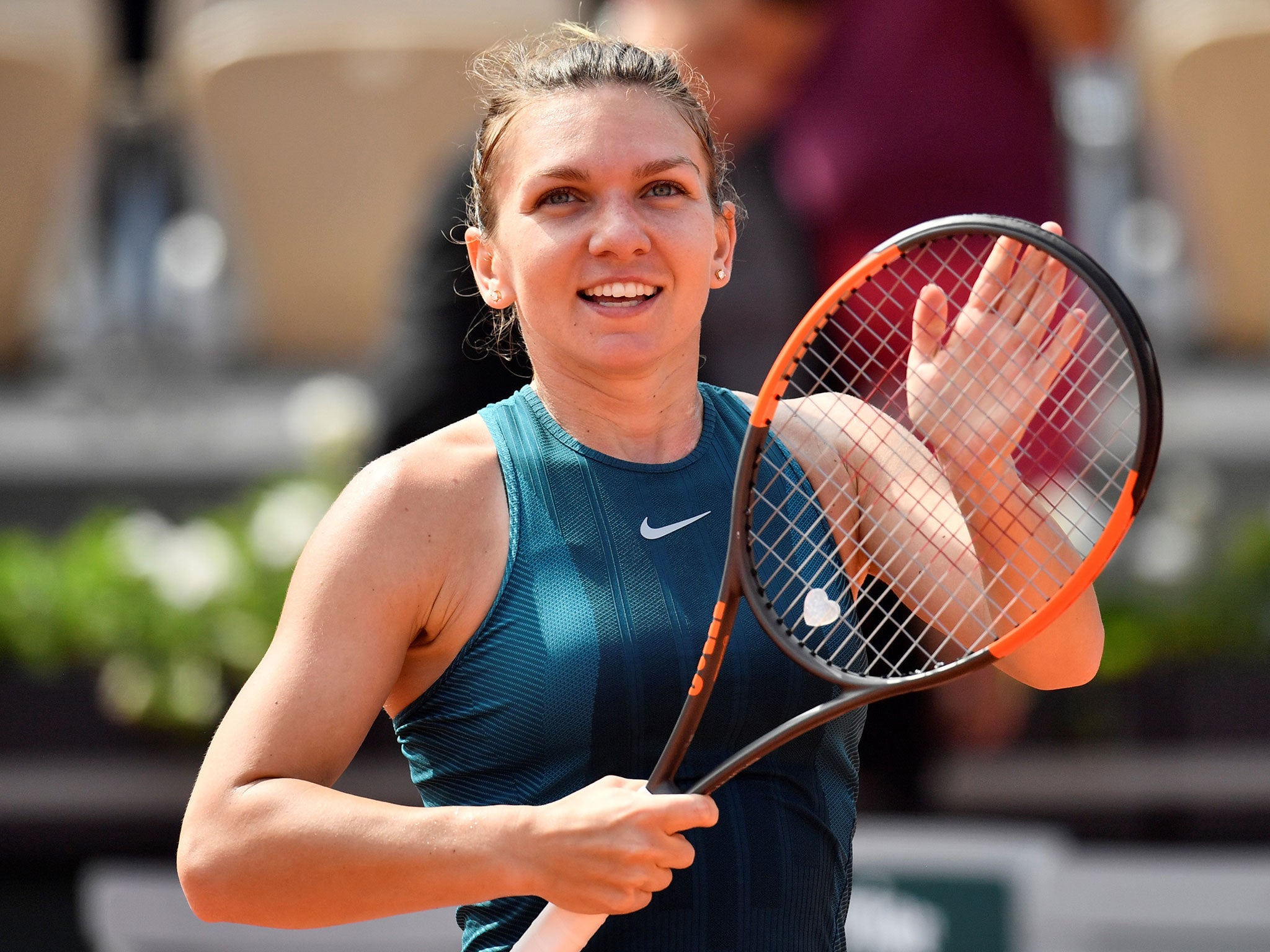 Halep didn't look back after breaking serve in the opening game of the second set