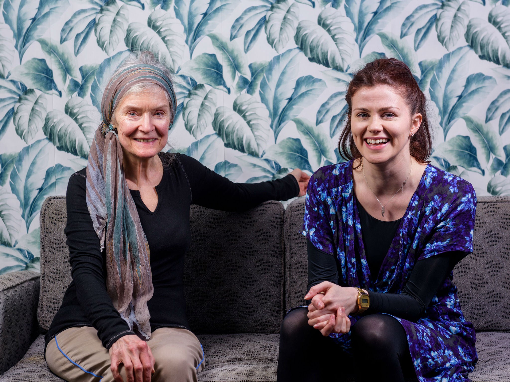 Mary Rutherford (left) and Louise Coulthard perform in ‘Cockamamy‘ at the Hope Theatre this month