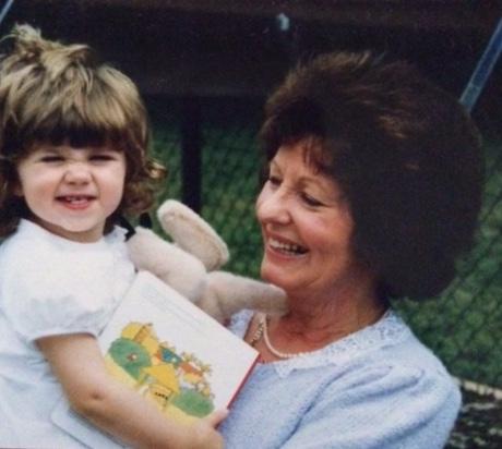 Alice holding Louise as a child (Louise Coulthard)