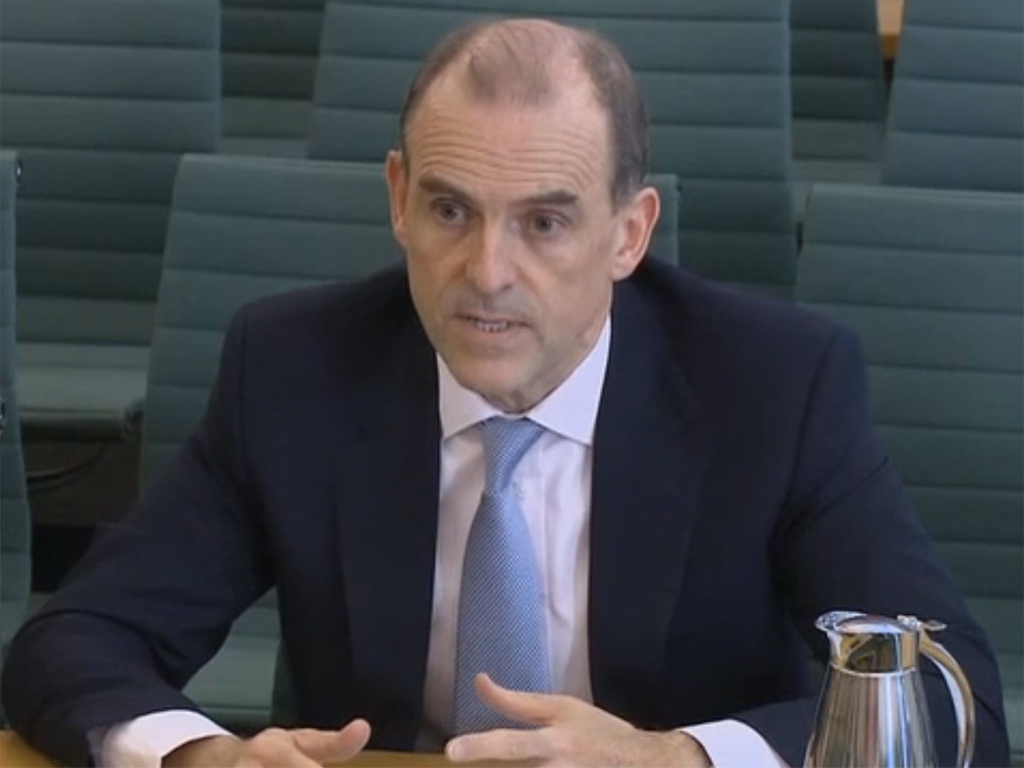 TSB's boss was criticised for his responses to a grilling from MPs last month