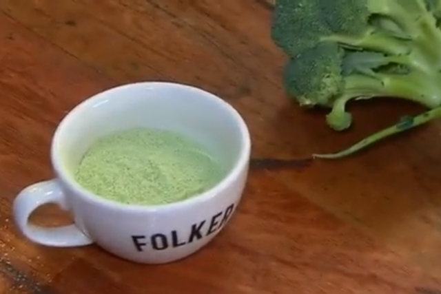 Broccoli coffee has been created in an effort to make the most of vegetables that would otherwise go to waste