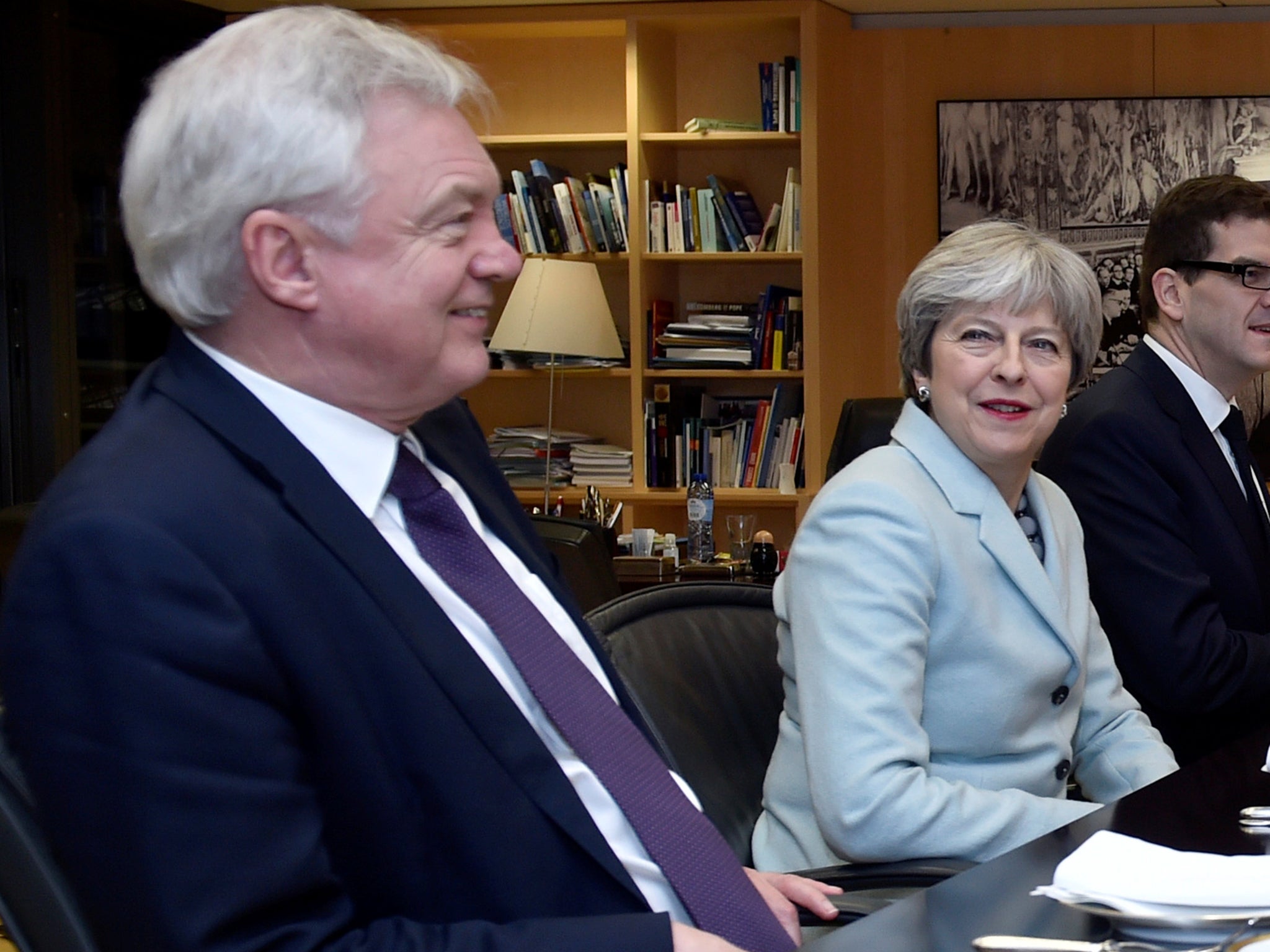Why did Theresa May appoint Davis as both home-facing Brexiteer and UK representative at the negotiating table?