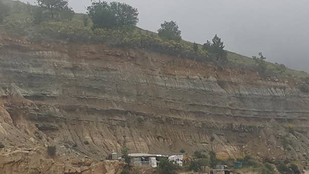 An escarpment carved into the mountains of Tarshish (Nelofer Pazira)  