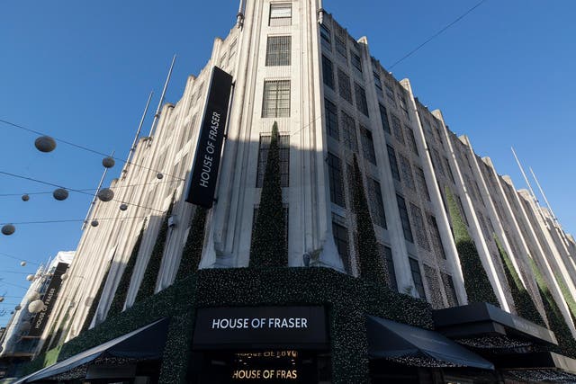 House of Fraser is shutting 31 stores