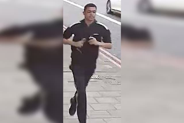Detectives released this image of a man they want to speak to following a sex attack on a female jogger in New Cross