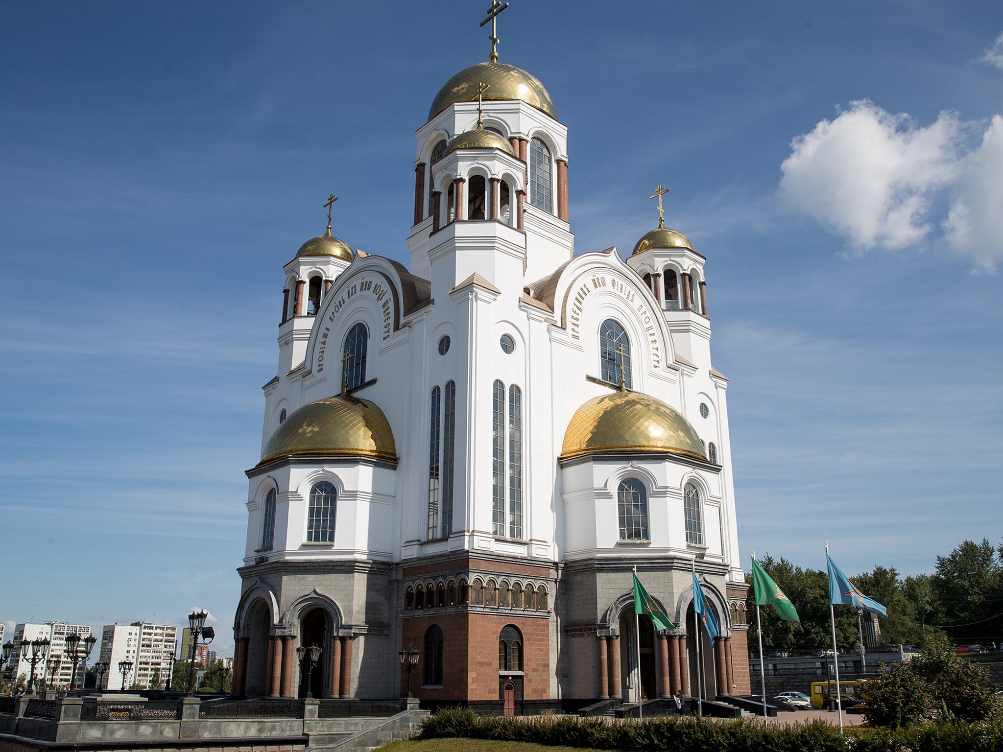 Church built on the site where the last tsar of Russia and his family were killed