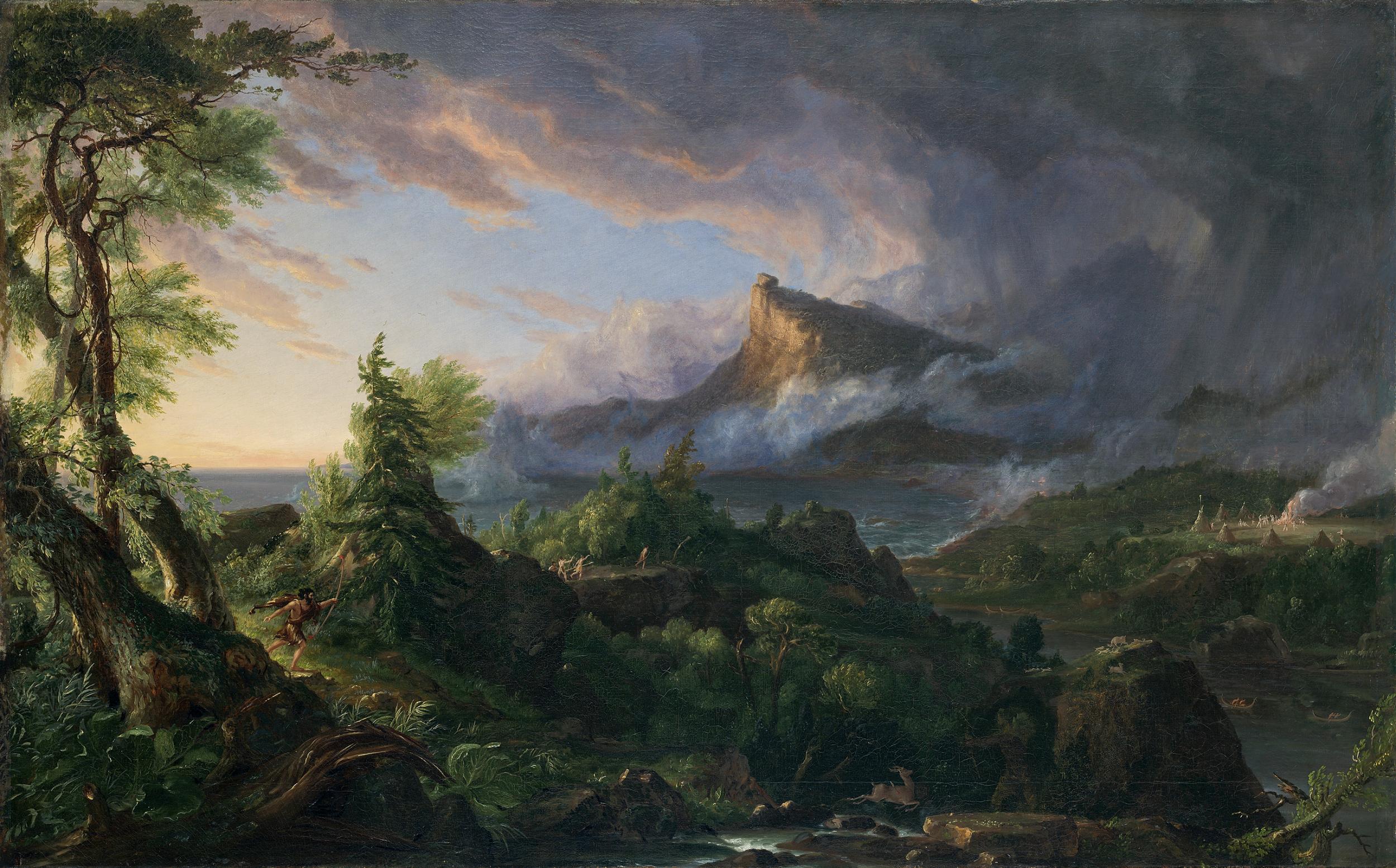 'The Course of Empire: The Savage State' by Thomas Cole