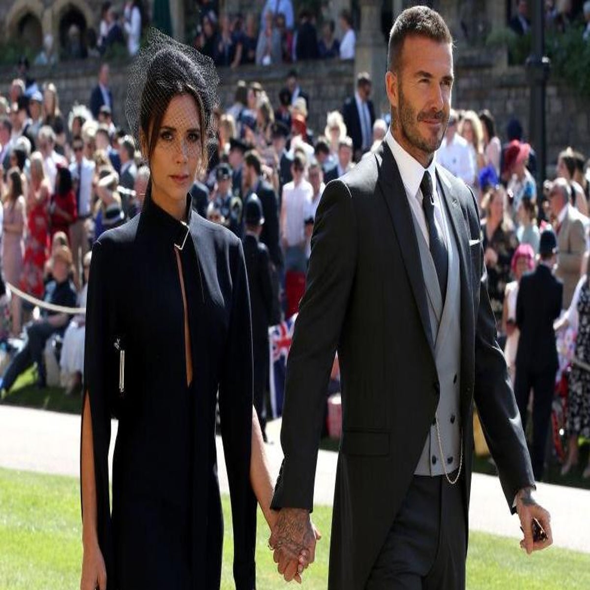David Beckham attended the Royal Wedding wearing Kim Jones' first