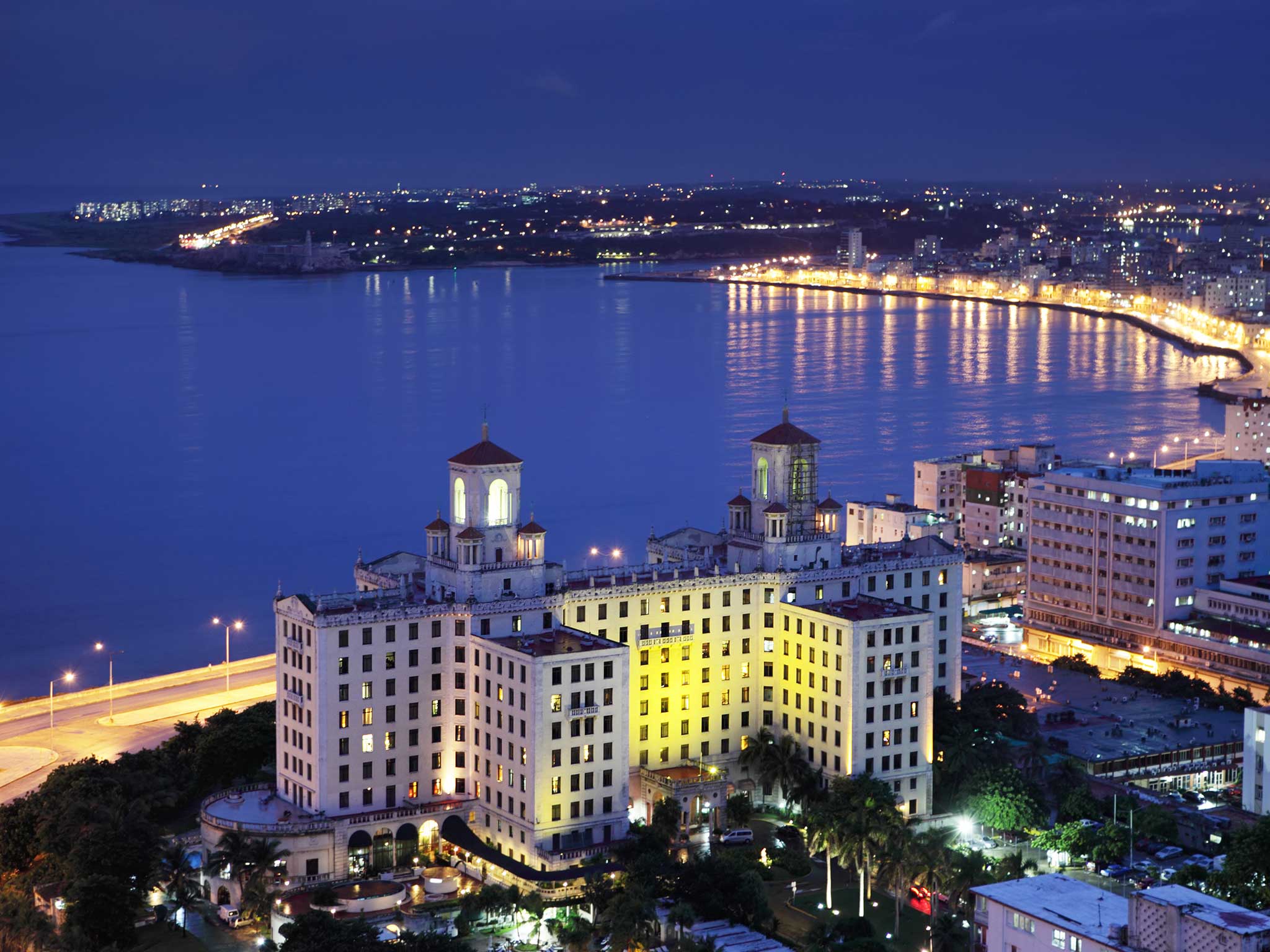 The Malecon seawall stretches for 8km along the Havana coast