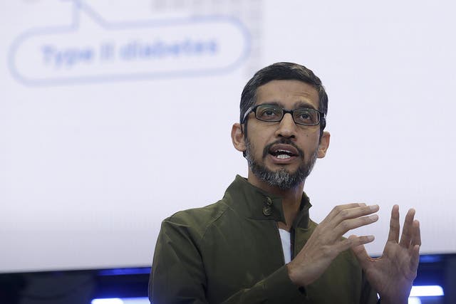 Google CEO Sundar Pichai announced new ethical guidelines at the company's I/O conference in California