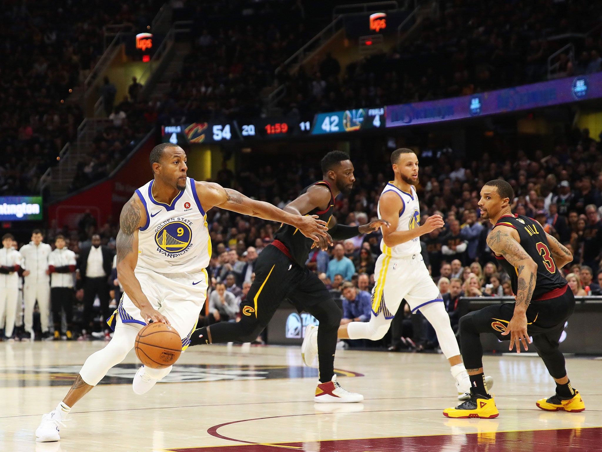 The Warriors and Cavaliers are midway through the NBA's championship finals