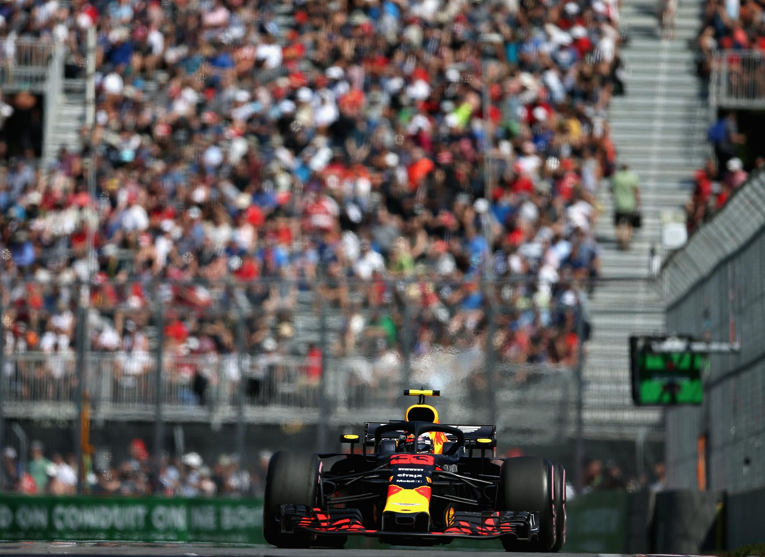 Max Verstappen in action for Red Bull on Friday