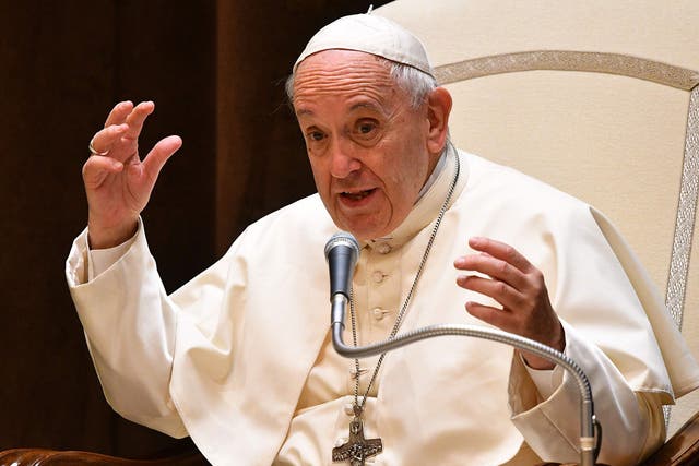 ‘Our desire to ensure energy for all must not lead to the undesired effect of a spiral of extreme climate changes,’ says the pontiff