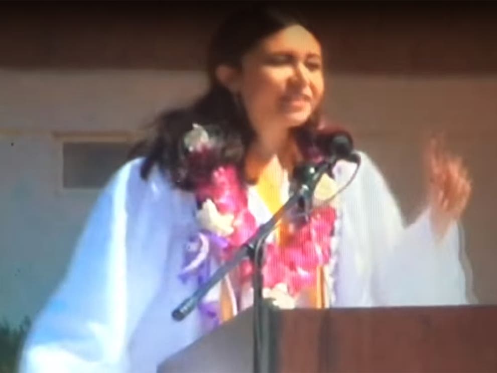 Graduation speech cut short picture