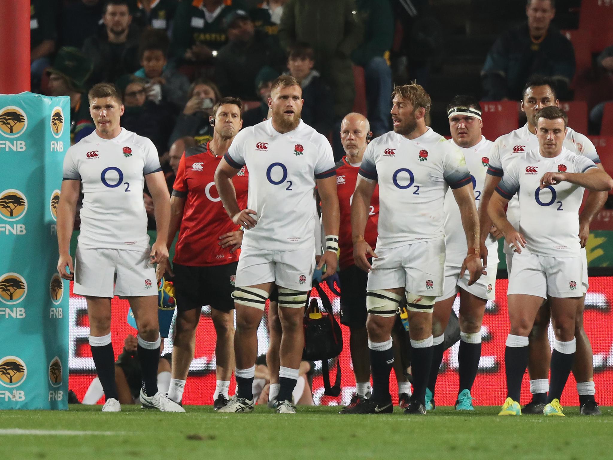 England suffered their fifth straight defeat in a 42-39 loss to South Africa
