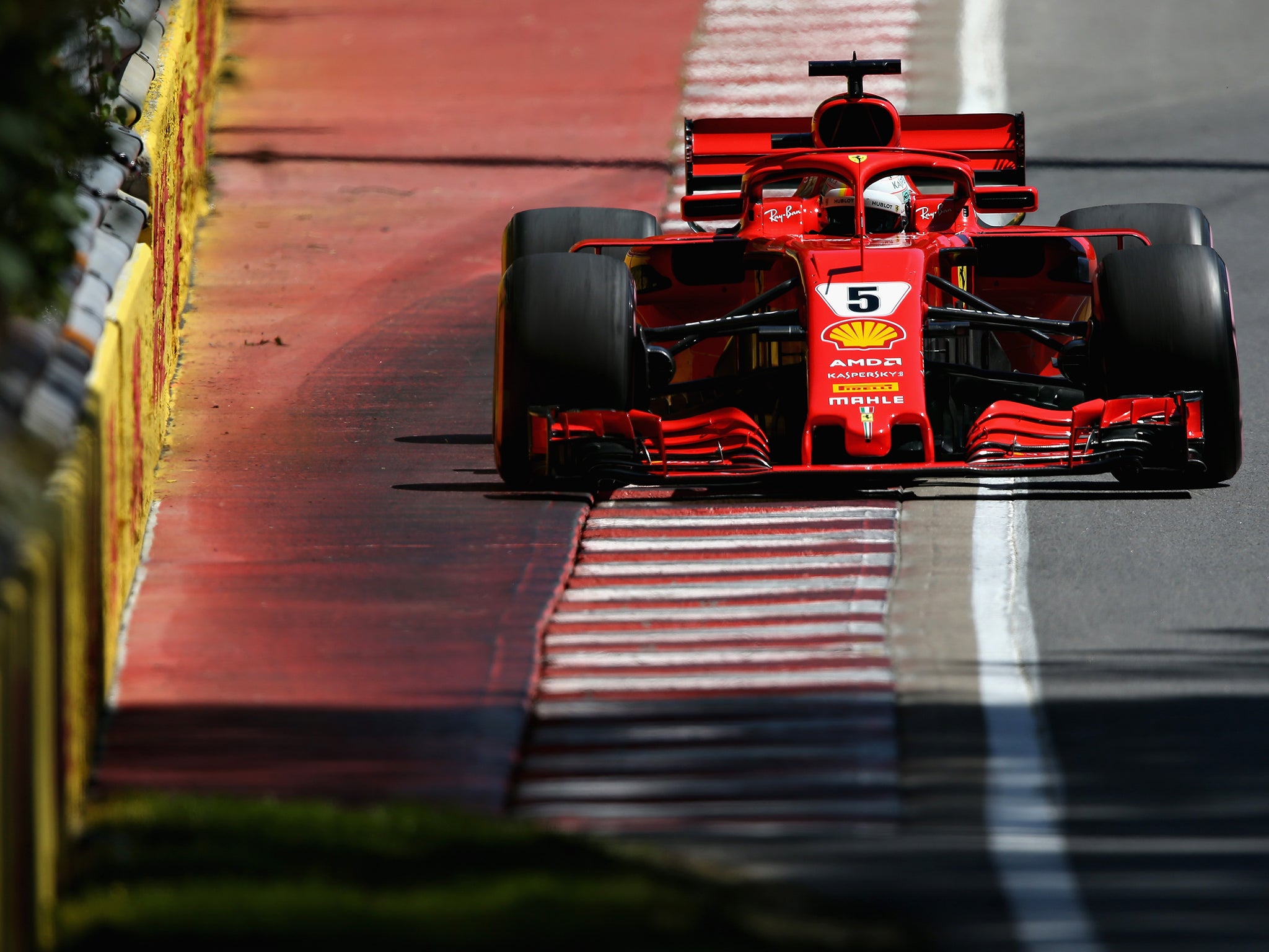 Vettel produced an unofficial lap record with his second flying lap
