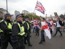 Far-right activists stage violent protest in support of Tommy Robinson