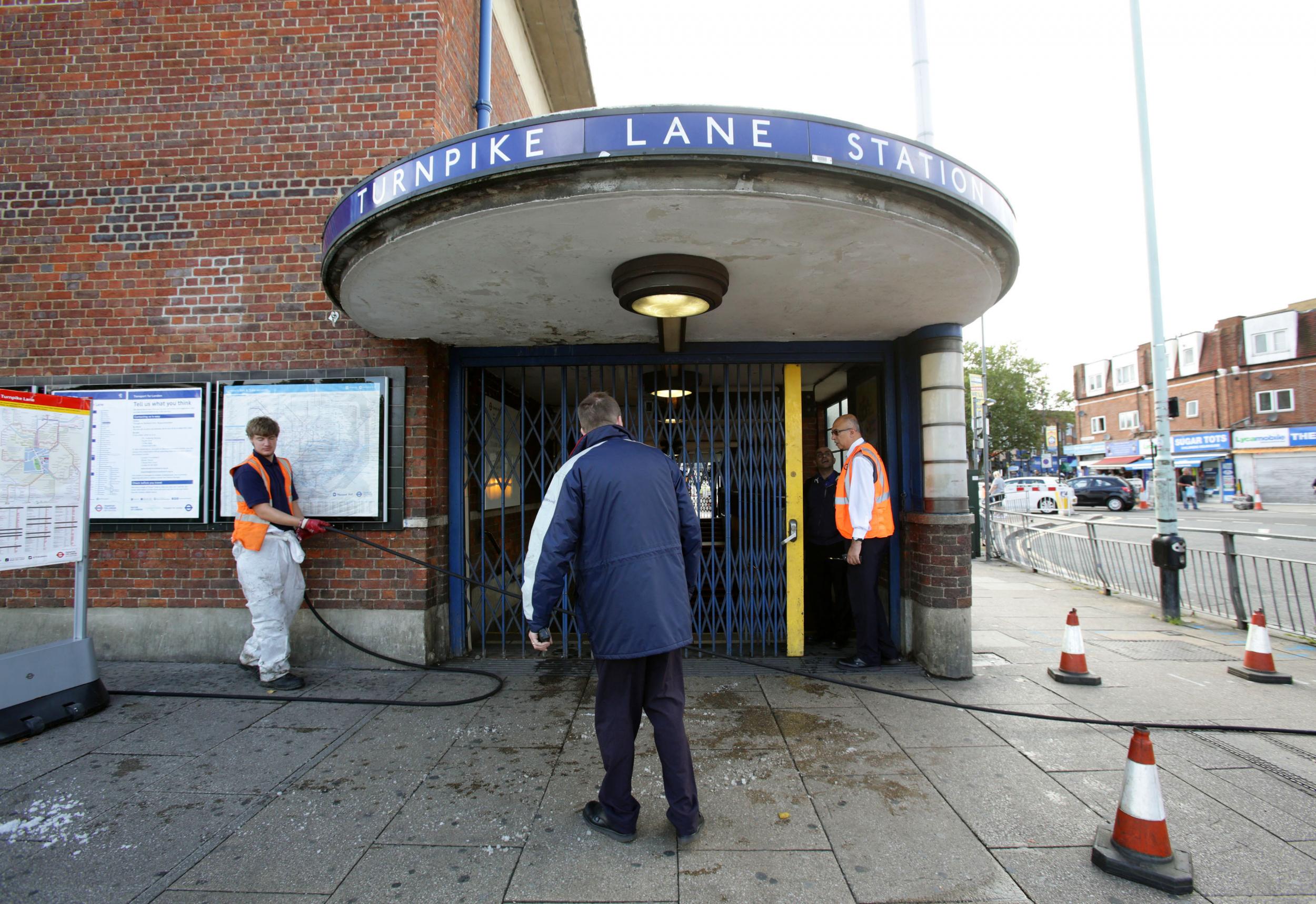 The man was found near Turnpike Lane station in north London (stock image)