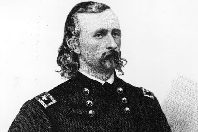 General George Custer's death at the Battle of Little Big Horn.