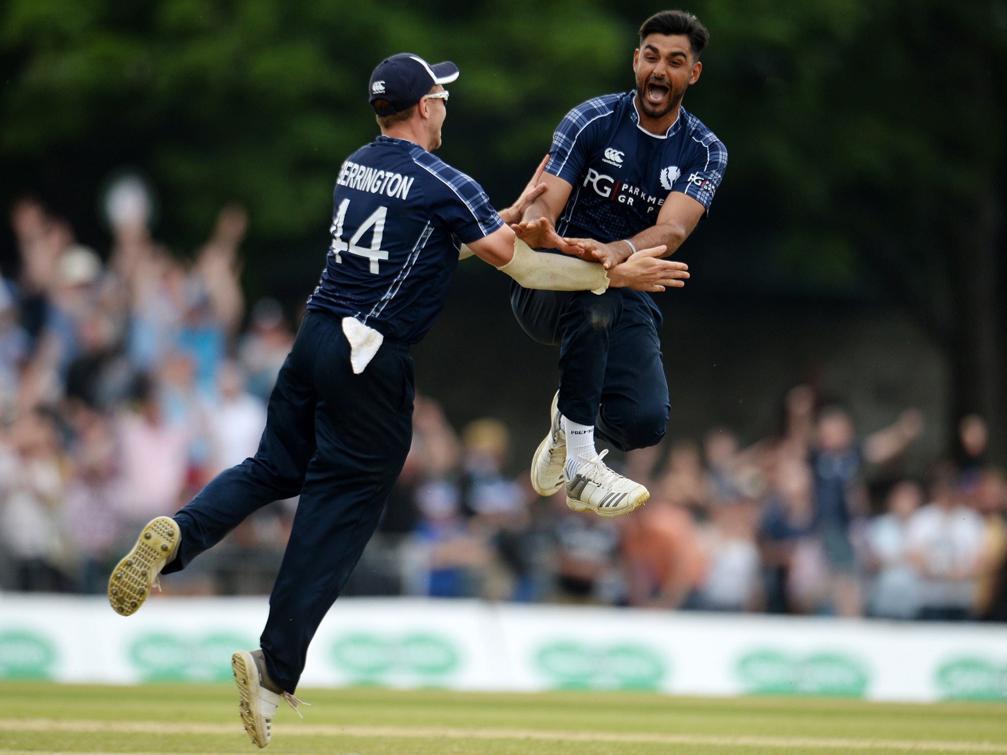 Safyaan Sharif was the man to clinch the victory, trapping Mark Wood leg before wicket in the penultimate over
